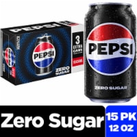Pepsi Cola® Zero Sugar Soda Cans Perspective: Main