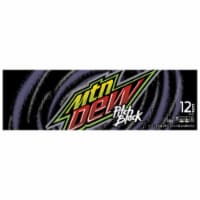 Mountain Dew Pitch Black Soda Cans