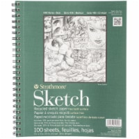 Strathmore Recycled Sketch Spiral Paper Pad 9 X12 -100 Sheets