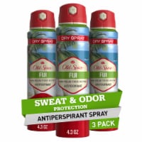 Old Spice Men's Antipespirant & Deodorant Invisible Dry Spray, Fiji Scent, Fresher Collection Perspective: Main