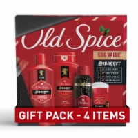 Old Spice Holiday Gift Set for Men, Swagger, Body Wash, AF Deo, Body Spray, & 2n1 Shampoo, 4-Pack Perspective: Main