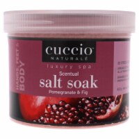 Luxury Spa Scentual Salt Soak - Pomegranate and Fig by Cuccio Naturale for Unisex - 29 oz