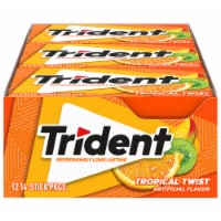 Trident Tropical Twist Sugar Free Gum (12 Pack)