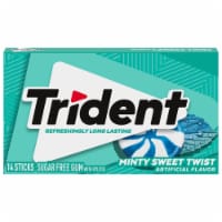 Trident Minty Sweet Twist Sugar Free Gum