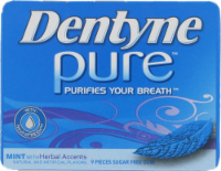 Dentyne Pure™ Sugar Free Mint with Herbal Accents Gum