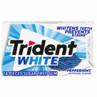 Trident White Peppermint Sugar Free Gum Perspective: Main