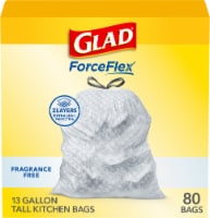Glad ForceFlex Fragrance Free Tall Kitchen Drawstring Trash Bags Perspective: Main