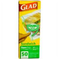 Glad FLEXN SEAL Sandwich Food Storage Plastic Bags, 100 ct - Fry's Food  Stores