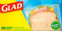 Glad® Zipper Food Storage Sandwich Bags Perspective: Main