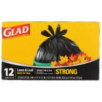 Glad Lawn & Leaf Trash Bags, 39 Gallon, Quick-Tie, 12 Ct