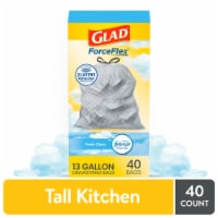 Glad ForceFlex with Febreze Fresh Clean Scent Tall Kitchen Drawstring Trash Bags