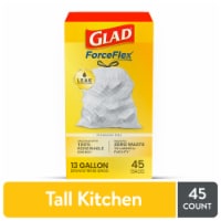 Glad ForceFlex Tall Kitchen Drawstring Trash Bags, 120 ct - Kroger