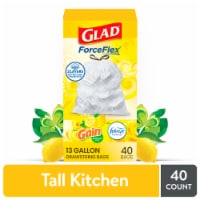 Glad ForceFlex with Febreze Citrus Zest Scent Tall Kitchen Drawstring Trash Bags