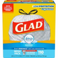 Glad with Clorox Lemon Fresh Bleach Scent Small Drawstring Trash Bags, 34  ct - Fry's Food Stores