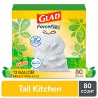 Glad ForceFlex MaxStrength with Febreze Fresh Clean Scent Extra Large  Kitchen Drawstring Trash Bags, 30 ct - Kroger