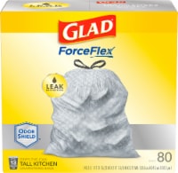 Glad ForceFlex Tall Kitchen Drawstring Trash Bags, 90 ct - Fry's Food Stores