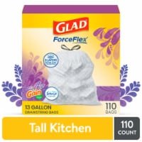 Glad ForceFlex with Febreze Gain Lavender Scent Tall Kitchen Drawstring Trash Bags
