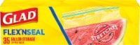 Glad FLEX'N SEAL Food Storage Gallon Plastic Bags