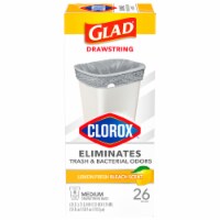 Glad® With Clorox™ Lemon Fresh Bleach Scent Drawstring Trash Bags Perspective: Main