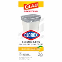 Glad® Clorox™ Lemon Fresh Bleach Scent Drawstring Bags