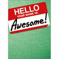 Avanti Hello Badge A-Press Thank You Card Perspective: Main