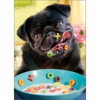 Avanti Dog Alphabet Cereal Stand Out Pop-Up Valentine's Day Card Perspective: Main