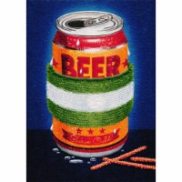 Avanti Beer With Sweat Band A-Press Father's Day Card Perspective: Main