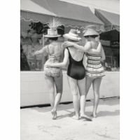 Avanti Press Greeting Card Bathing Beauties Window Shopping Perspective: Main