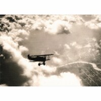 Avanti Press Greeting Card AIRPLANE IN CLOUDS Perspective: Main