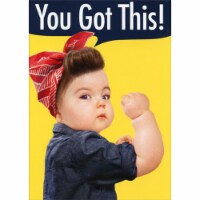Avanti Baby Girl Bicep Funny / Humorous Encouragement Card Perspective: Main