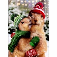 Avanti Christmas Prairie Dogs Cute Christmas Card Perspective: Main