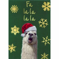 Avanti Fa La La La Llama Funny / Humorous Christmas Card Perspective: Main