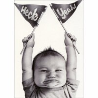Avanti Baby Heck Yeah Funny Graduation Congratulations Card Perspective: Main