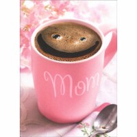 Avanti Smiley Face in Mom Coffee Cup Funny / Humorous Mother's Day Card Perspective: Main