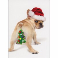 Avanti Press Greeting Card Christmas Dog Ornament Butt Perspective: Main