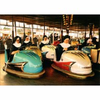 Avanti Press Greeting Card NUNS RIDING BUMPER CARS Perspective: Main