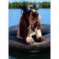 Avanti Press Greeting Cards Father's Day Basset Hound Wearing Sunglasses Perspective: Main