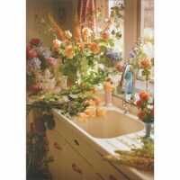 Avanti Press Greeting Card Blank Flowers At Kitchen Sink Perspective: Main