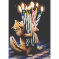 Avanti Press Greeting Cards Birthday- CHIPMUNK BIRTHDAY CANDLES Perspective: Main