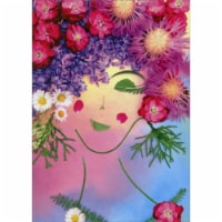 Avanti Press Greeting Cards Blank- LADY WITH FLOWER HAIR Perspective: Main