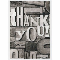 Avanti Embossed Thank You Letters Metal Blocks Thank You Card Perspective: Main