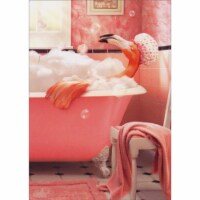 Avanti Press Greeting Cards Birthday- Flamingo Bubble Bath Perspective: Main