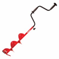 Eskimo Dual Flat Blade Ice Fishing Hand Auger with Blade Protector