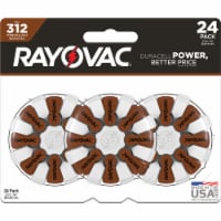 Rayovac Size 312 Hearing Aid Batteries 24 Pack