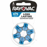 Rayovac Size 675 Hearing Aid Batteries 6 Pack