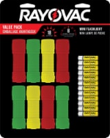 Rayovac® Mini Flashlight with Batteries Value Pack - Red/Green Perspective: Main