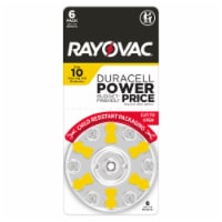 Rayovac Size 10 Hearing Aid Batteries 6 Pack, Size 10 Batteries Perspective: Main
