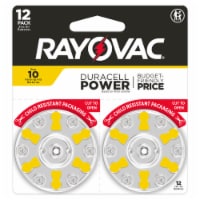 Rayovac Size 10 Hearing Aid Batteries 12 Pack, Size 10 Batteries Perspective: Main
