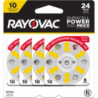 Rayovac Size 10 Hearing Aid Batteries 24 Pack, Size 10 Batteries Perspective: Main