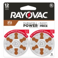 Rayovac Size 312 Hearing Aid Batteries 12 Pack, Size 312 Batteries Perspective: Main
